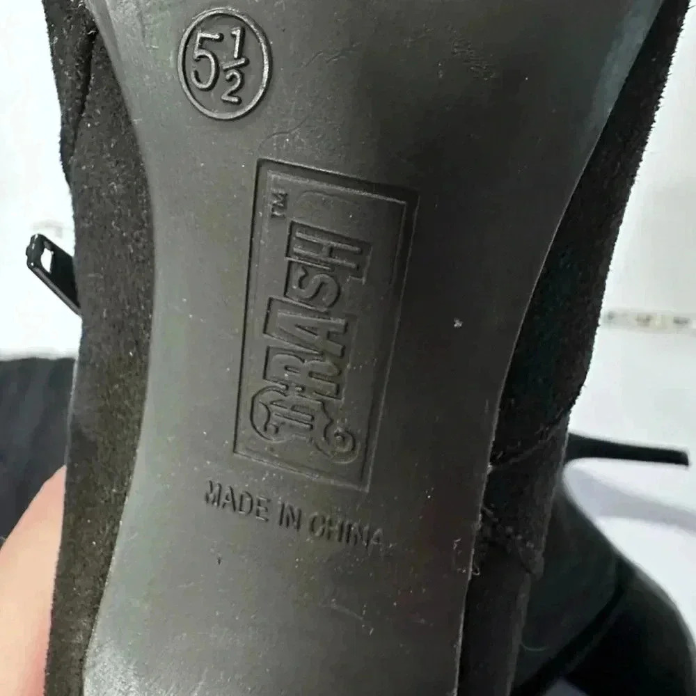 Brash Black Over the Knee Boots - Picture 7 of 7